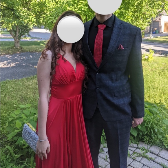 RED PROM/GRAD/FORMAL/WEDDING/PARTY/ EVENT DRESS - Picture 2 of 3